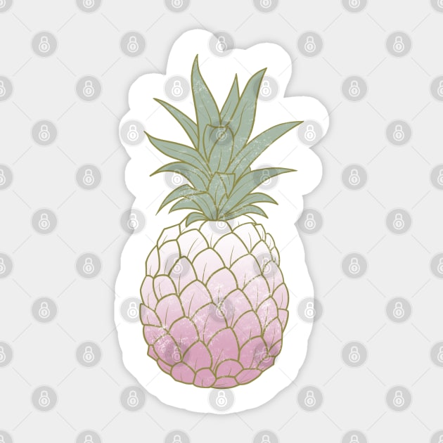 Pineapple pattern Sticker by SYLPAT